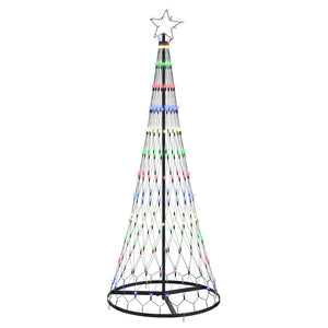 Albero di Natale LED Multicolore 71 x 71 x 184.5 cm Metallo 42018782