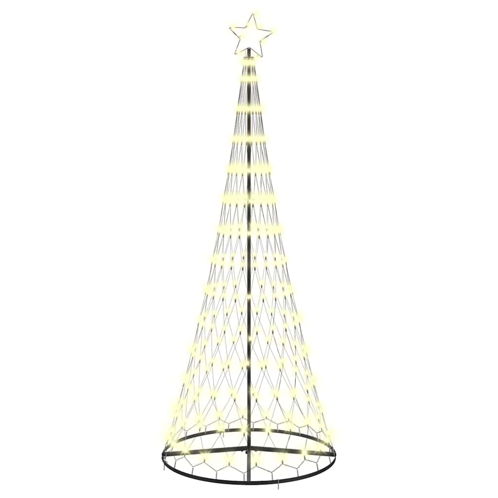 Albero di Natale LED Bianco caldo 100 x 100 x 250 cm Metallo 42018783