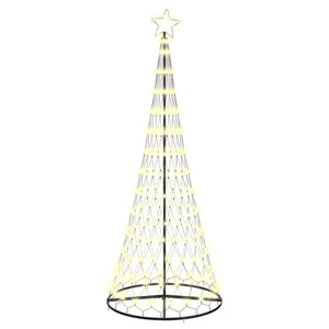 Albero di Natale LED Bianco caldo 100 x 100 x 250 cm Metallo 42018783
