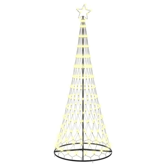 Albero di Natale LED Bianco caldo 100 x 100 x 250 cm Metallo 42018783