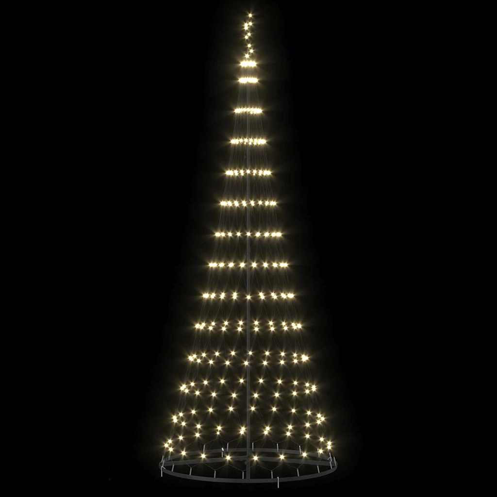Albero di Natale LED Bianco caldo 100 x 100 x 250 cm Metallo 42018783