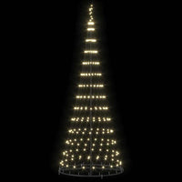 Albero di Natale LED Bianco caldo 100 x 100 x 250 cm Metallo 42018783
