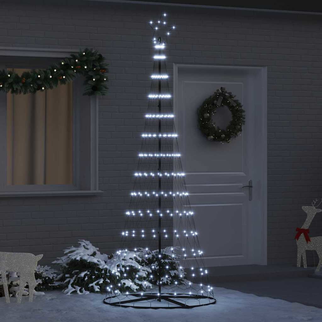 Albero di Natale LED Bianco freddo 100 x 100 x 250 cm Metallo 42018784
