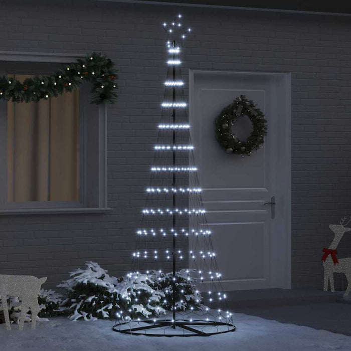 Albero di Natale LED Bianco freddo 100 x 100 x 250 cm Metallo 42018784