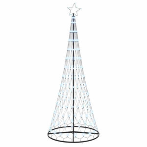 Albero di Natale LED Bianco freddo 100 x 100 x 250 cm Metallo 42018784
