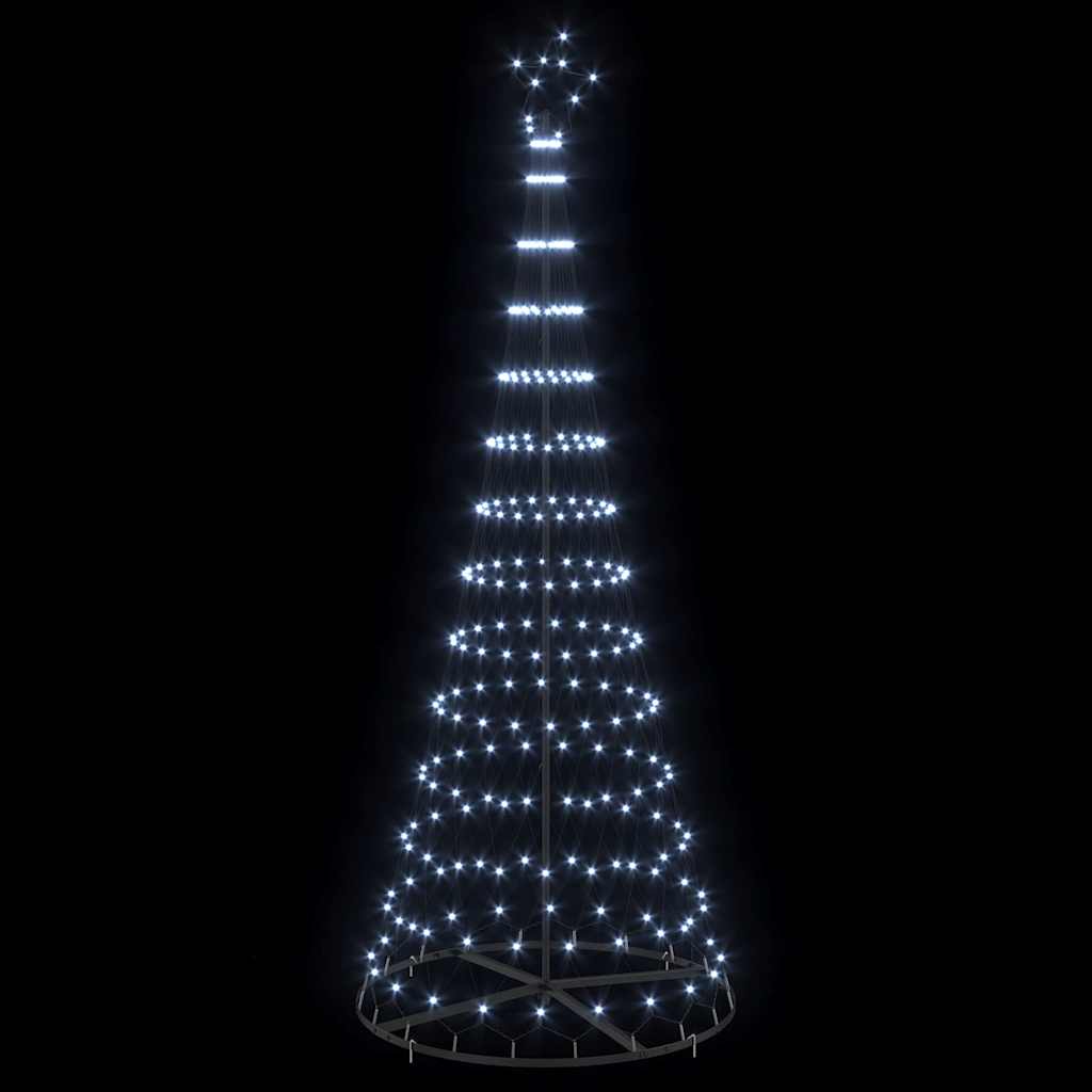Albero di Natale LED Bianco freddo 100 x 100 x 250 cm Metallo 42018784