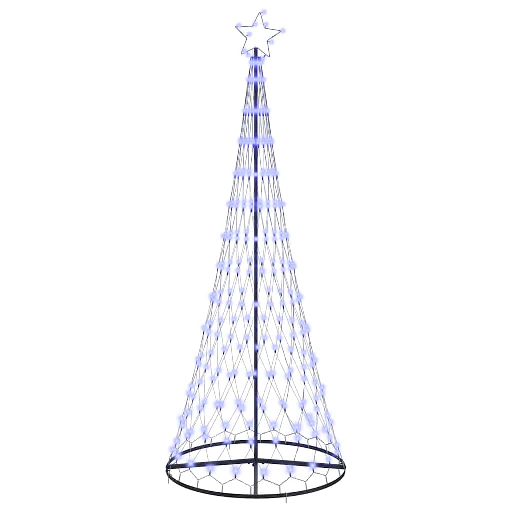 Albero di Natale LED con 290 LED Blu 100 x 100 x 250 cm Metallo 42018785