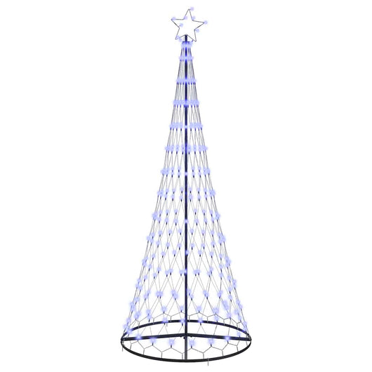 Albero di Natale LED con 290 LED Blu 100 x 100 x 250 cm Metallo 42018785