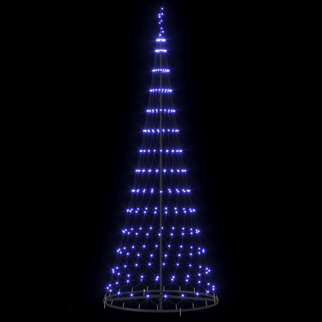 Albero di Natale LED con 290 LED Blu 100 x 100 x 250 cm Metallo 42018785