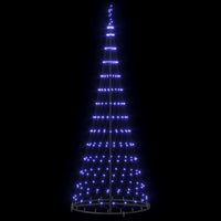 Albero di Natale LED con 290 LED Blu 100 x 100 x 250 cm Metallo 42018785