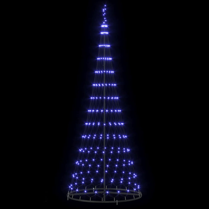 Albero di Natale LED con 290 LED Blu 100 x 100 x 250 cm Metallo 42018785