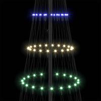 Albero di Natale LED Multicolore 100 x 100 x 250 cm Metallo 42018786