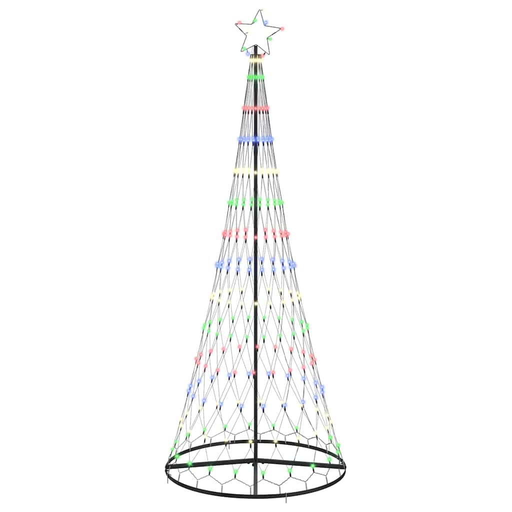Albero di Natale LED Multicolore 100 x 100 x 250 cm Metallo 42018786