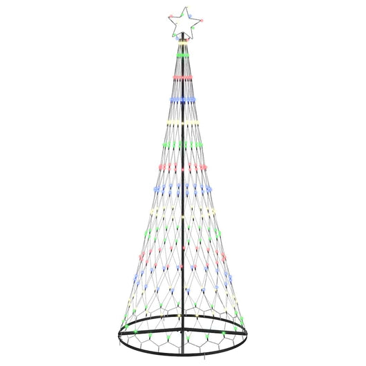 Albero di Natale LED Multicolore 100 x 100 x 250 cm Metallo 42018786