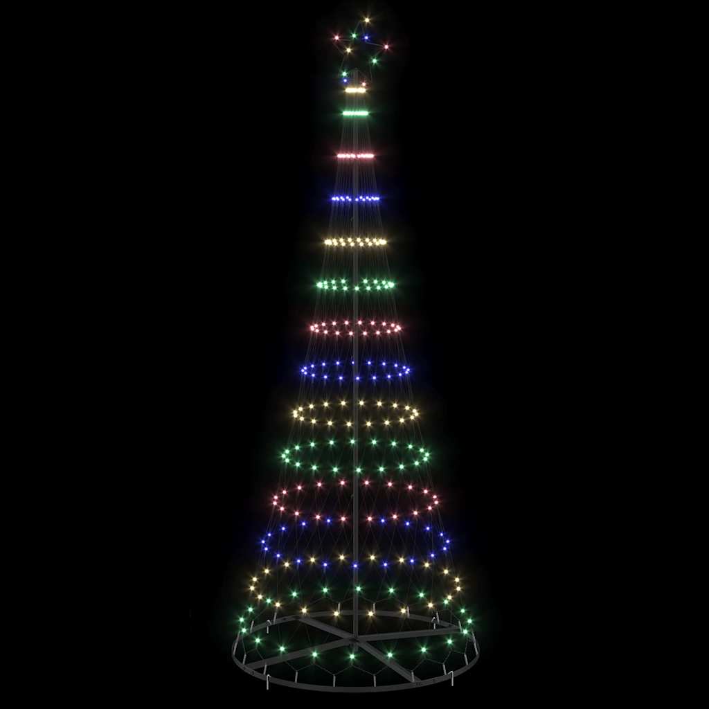 Albero di Natale LED Multicolore 100 x 100 x 250 cm Metallo 42018786