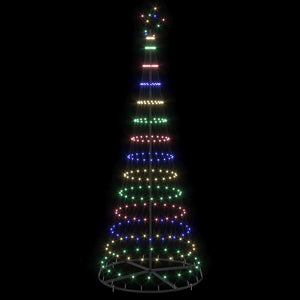 Albero di Natale LED Multicolore 100 x 100 x 250 cm Metallo 42018786