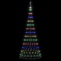 Albero di Natale LED Multicolore 100 x 100 x 250 cm Metallo 42018786