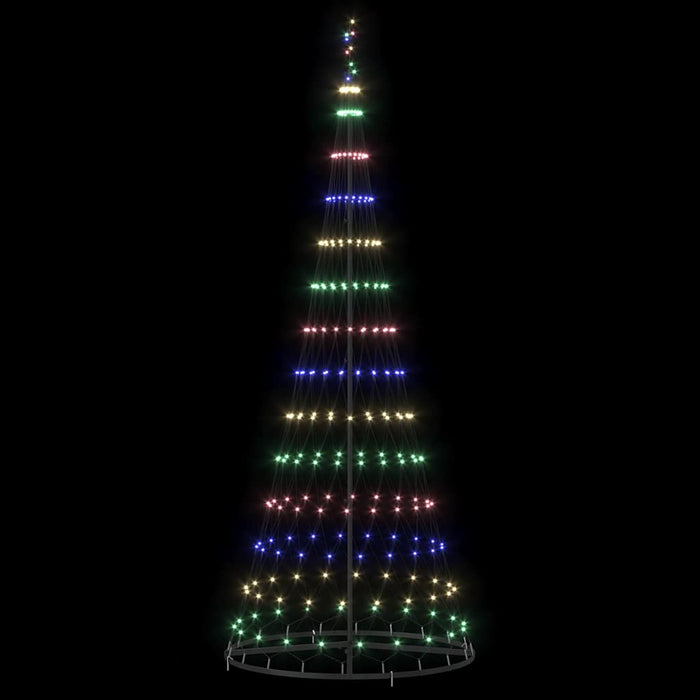 Albero di Natale LED Multicolore 100 x 100 x 250 cm Metallo 42018786