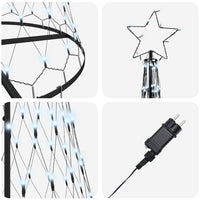 Albero di Natale LED Bianco freddo 100.5 x 100.5 x 302.5 cm 42018788