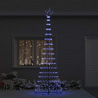 Albero di Natale LED Blu 100.5 x 100.5 x 302.5 cm Metallo 42018789