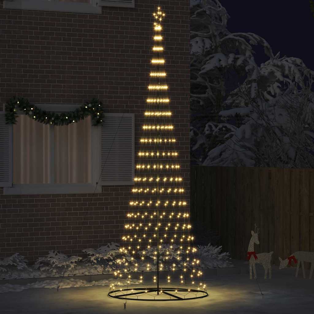 Albero di Natale LED Bianco caldo 138.5 x 138.5 x 399 cm 42018791