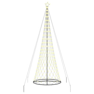 Albero di Natale LED Bianco caldo 138.5 x 138.5 x 399 cm 42018791