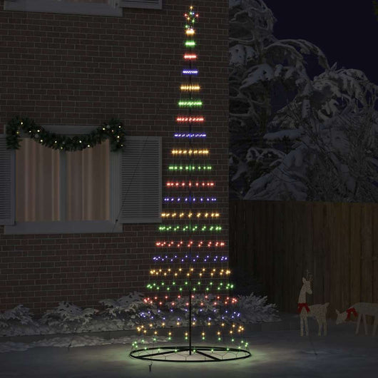 Albero di Natale LED Multicolore 138.5 x 138.5 x 399 cm Metallo 42018794