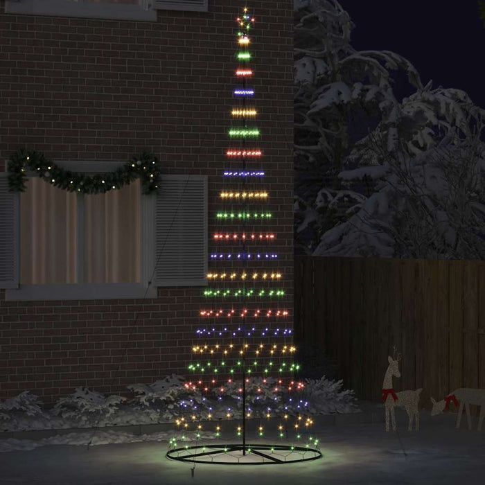 Albero di Natale LED Multicolore 138.5 x 138.5 x 399 cm Metallo 42018794