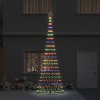Albero di Natale LED Multicolore 138.5 x 138.5 x 399 cm Metallo 42018794