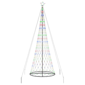 Albero di Natale LED Multicolore 138.5 x 138.5 x 399 cm Metallo 42018794