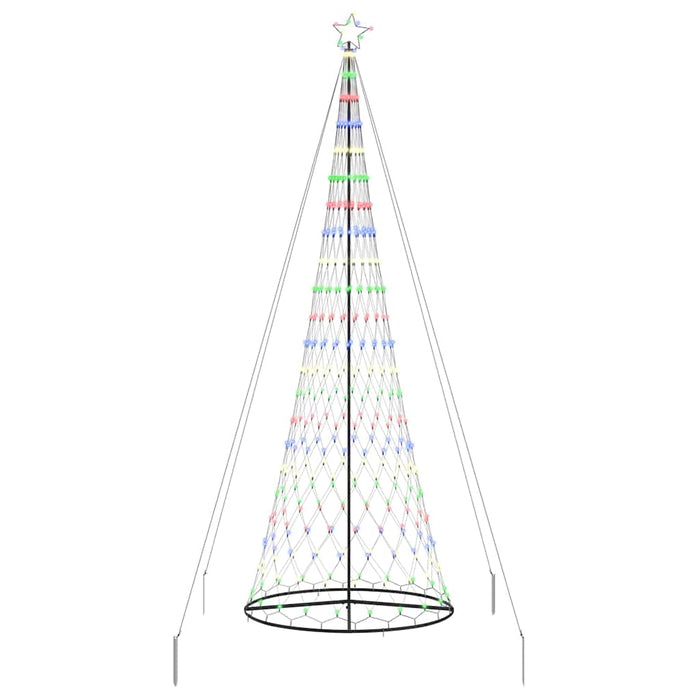 Albero di Natale LED Multicolore 138.5 x 138.5 x 399 cm Metallo 42018794