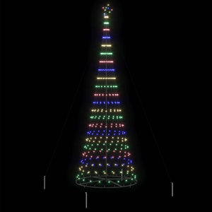 Albero di Natale LED Multicolore 138.5 x 138.5 x 399 cm Metallo 42018794