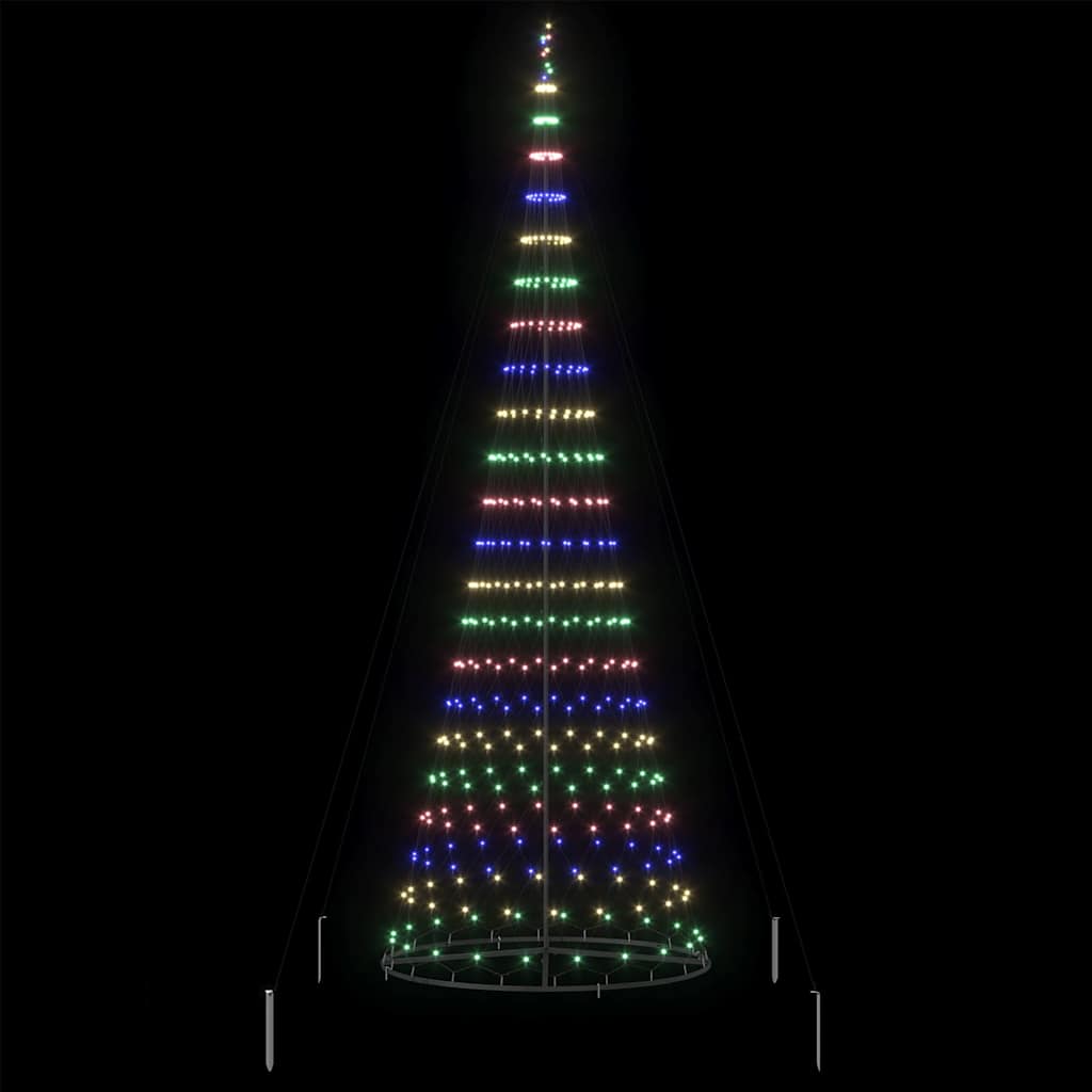 Albero di Natale LED Multicolore 138.5 x 138.5 x 399 cm Metallo 42018794