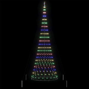 Albero di Natale LED Multicolore 138.5 x 138.5 x 399 cm Metallo 42018794
