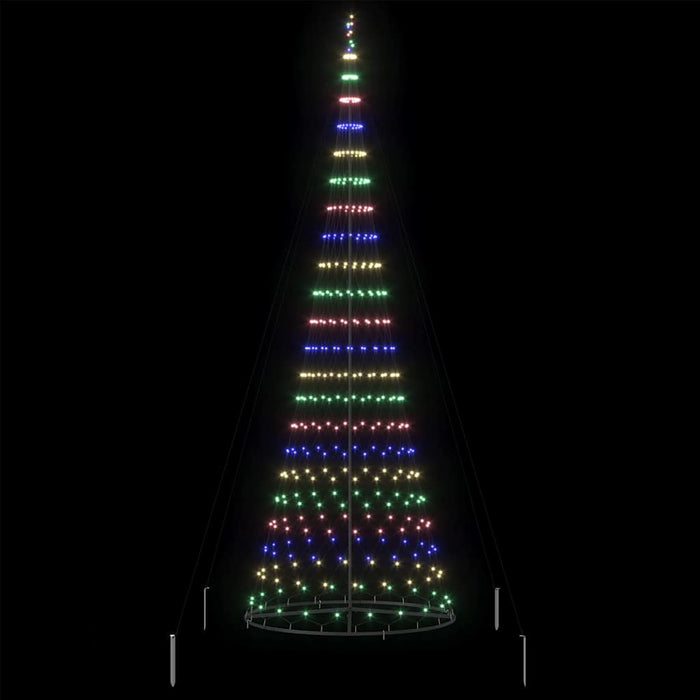 Albero di Natale LED Multicolore 138.5 x 138.5 x 399 cm Metallo 42018794