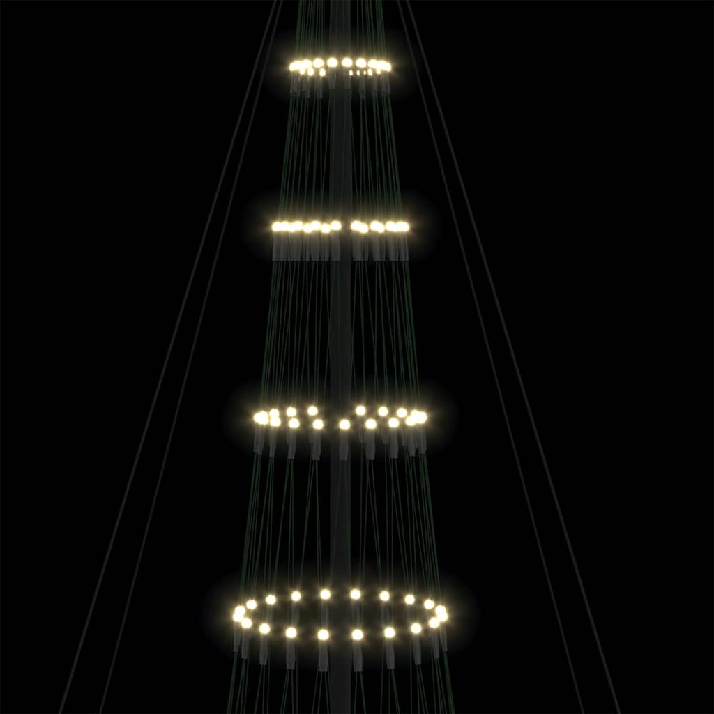 Albero di Natale LED Bianco caldo 160 x 160 x 500 cm Metallo 42018795