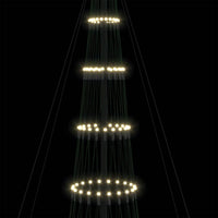 Albero di Natale LED Bianco caldo 160 x 160 x 500 cm Metallo 42018795