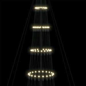 Albero di Natale LED Bianco caldo 160 x 160 x 500 cm Metallo 42018795