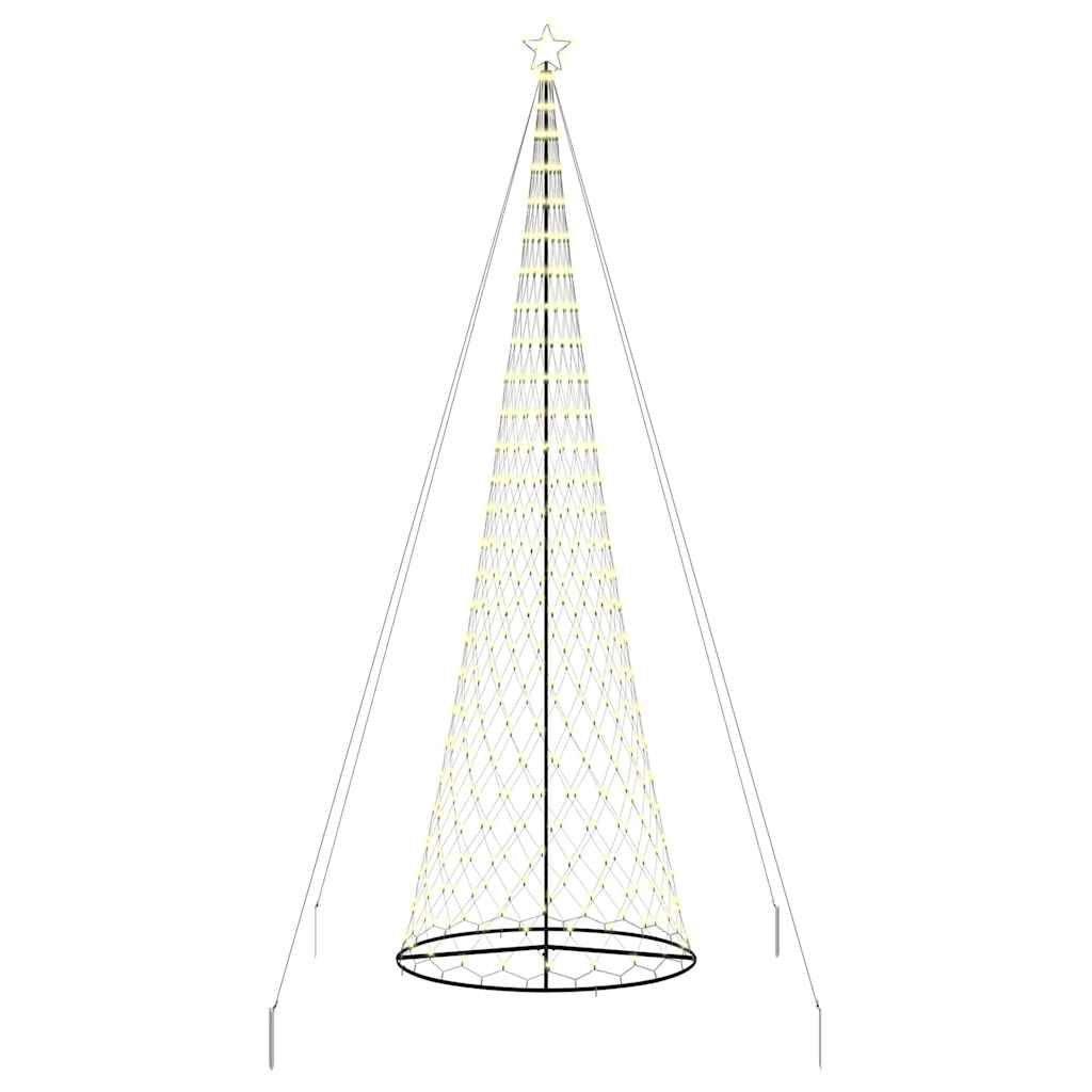 Albero di Natale LED Bianco caldo 160 x 160 x 500 cm Metallo 42018795