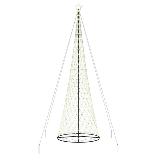 Albero di Natale LED Bianco caldo 160 x 160 x 500 cm Metallo 42018795