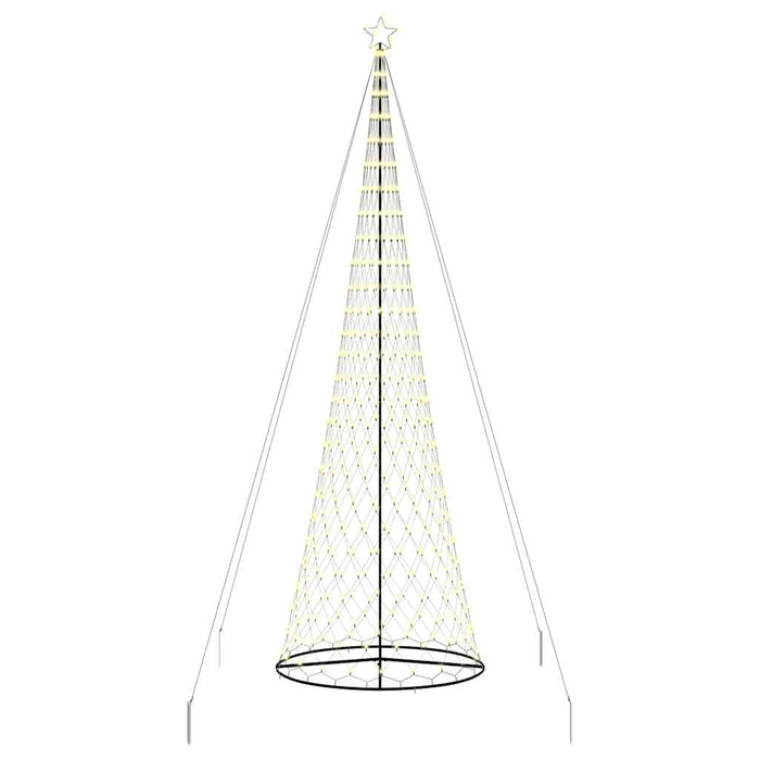 Albero di Natale LED Bianco caldo 160 x 160 x 500 cm Metallo 42018795