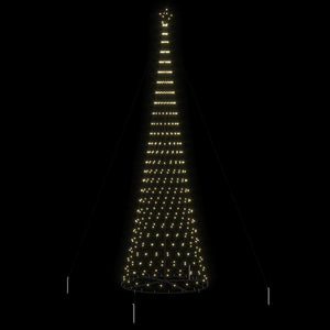 Albero di Natale LED Bianco caldo 160 x 160 x 500 cm Metallo 42018795