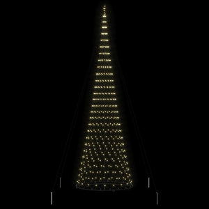 Albero di Natale LED Bianco caldo 160 x 160 x 500 cm Metallo 42018795