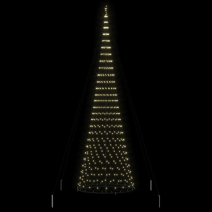 Albero di Natale LED Bianco caldo 160 x 160 x 500 cm Metallo 42018795
