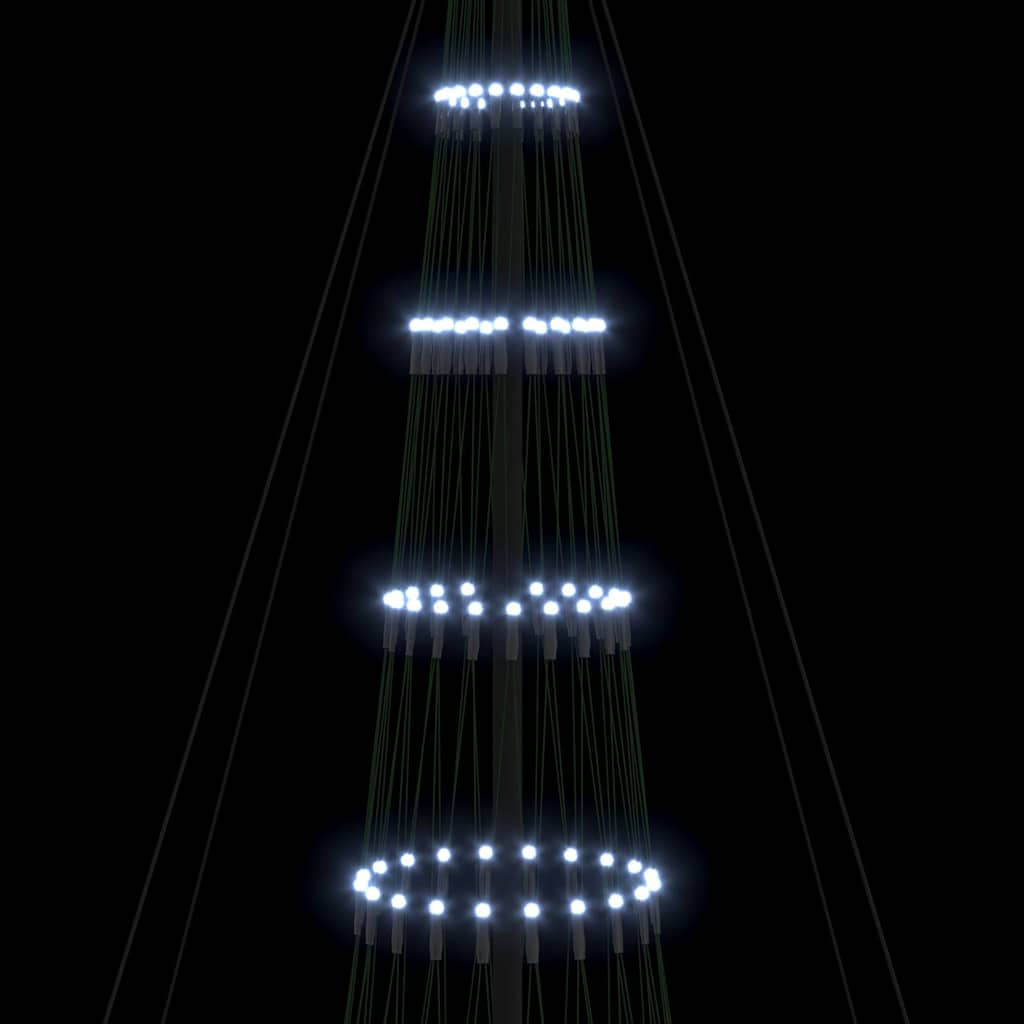 Albero di Natale LED Bianco freddo 160 x 160 x 500 cm Metallo 42018796