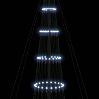 Albero di Natale LED Bianco freddo 160 x 160 x 500 cm Metallo 42018796