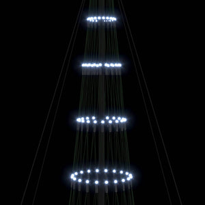 Albero di Natale LED Bianco freddo 160 x 160 x 500 cm Metallo 42018796