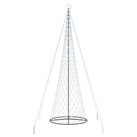 Albero di Natale LED Bianco freddo 160 x 160 x 500 cm Metallo 42018796