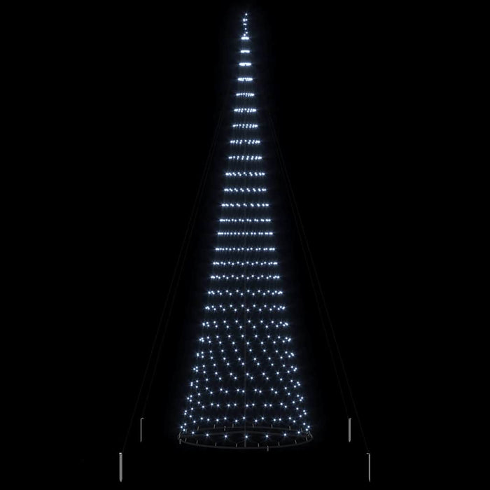 Albero di Natale LED Bianco freddo 160 x 160 x 500 cm Metallo 42018796
