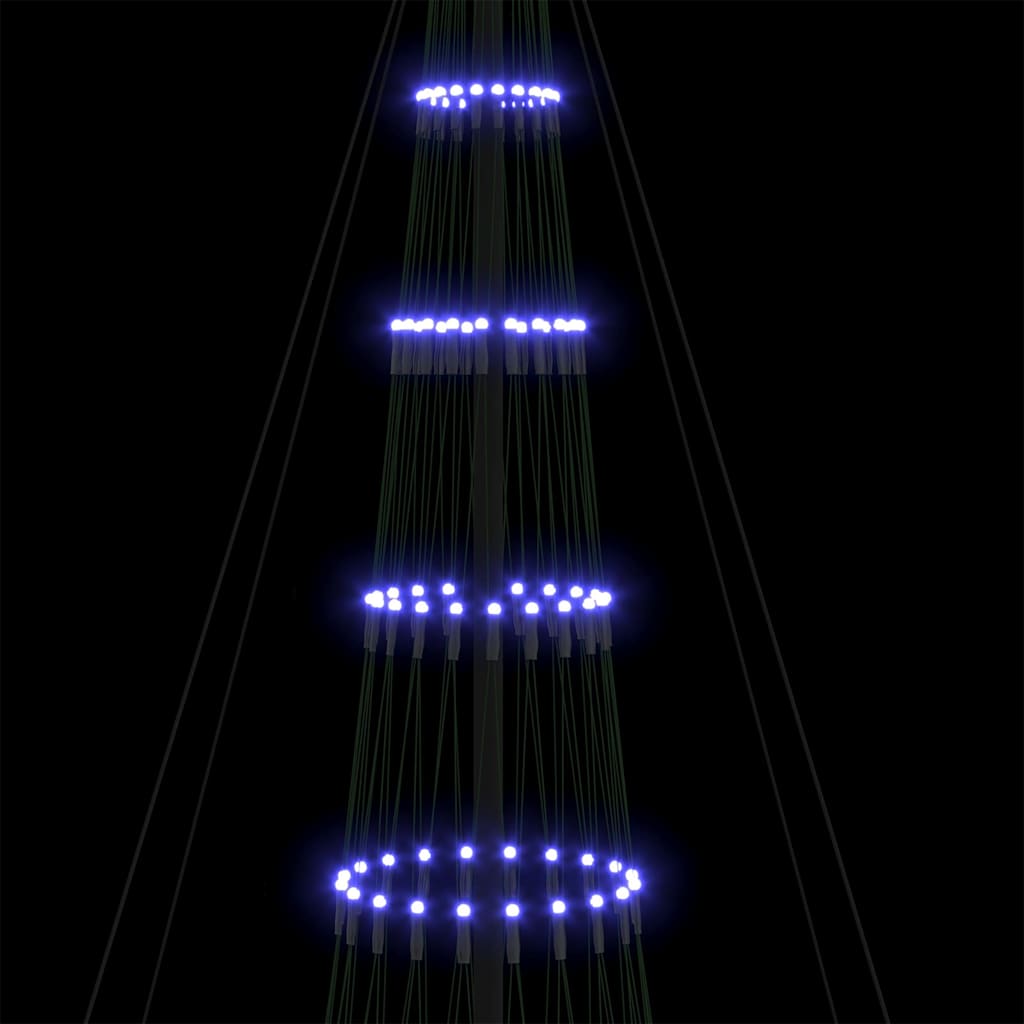 Albero di Natale LED con 550 LED Blu 160 x 160 x 500 cm Metallo 42018797